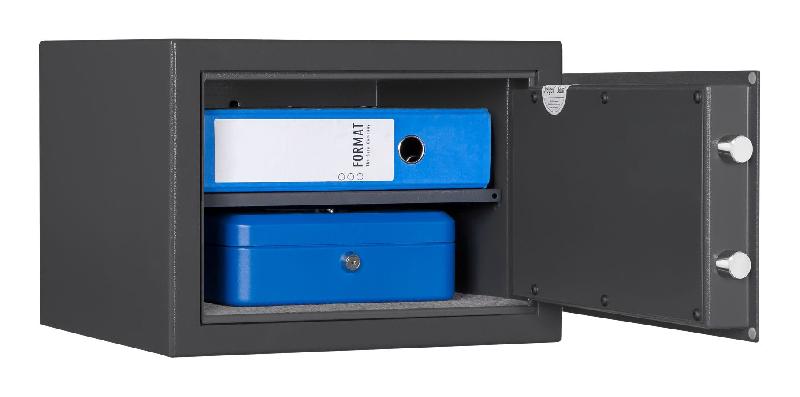 Coffre-fort encastrable FORMAT M 410 - Coffre-fort meuble compact - Serrure électronique S&G Spartan 1007 / Graphite RAL 7024_9