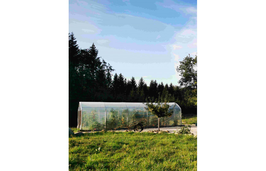 Serre à tomates avec une ventilation optimale et permanente idéale pour la protection des cultures contre les intempéries - 3 à 12 m de long_9