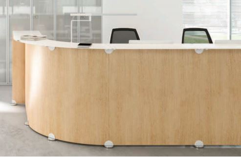 Banque d'accueil fonctionnelle et esthétique - Modules conformes aux normes européennes - Large choix de coloris et tailles_9