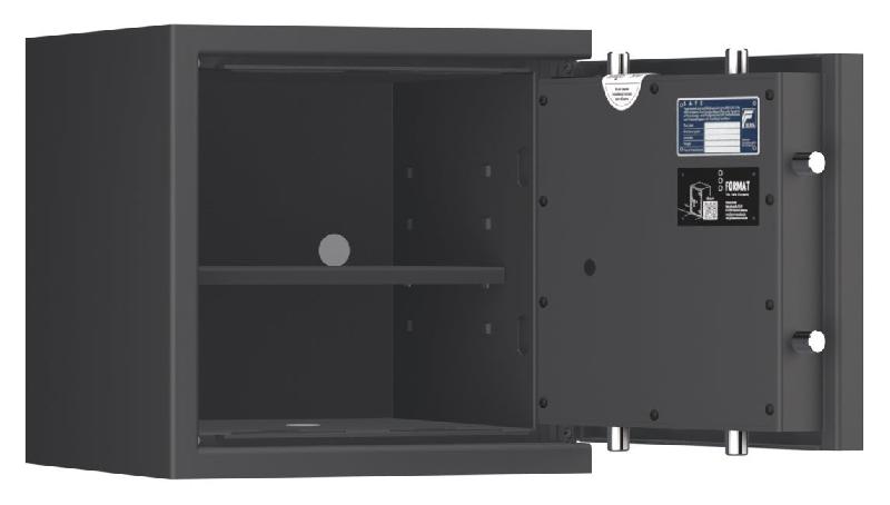 Coffre-fort FORMAT Lyra 2 Classe I - Anti-effraction certifié EN 1143-1 - Serrure à combinaison mécanique / Graphite RAL 7024_9