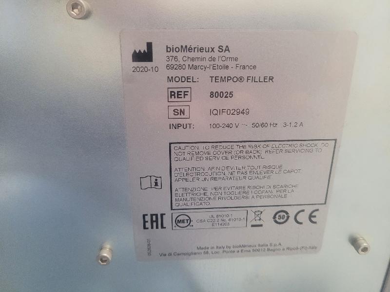 Automate / Système d'énumération des micro-organismes BIOMERIEUX TEMPO READER + 2 x FILLER_9