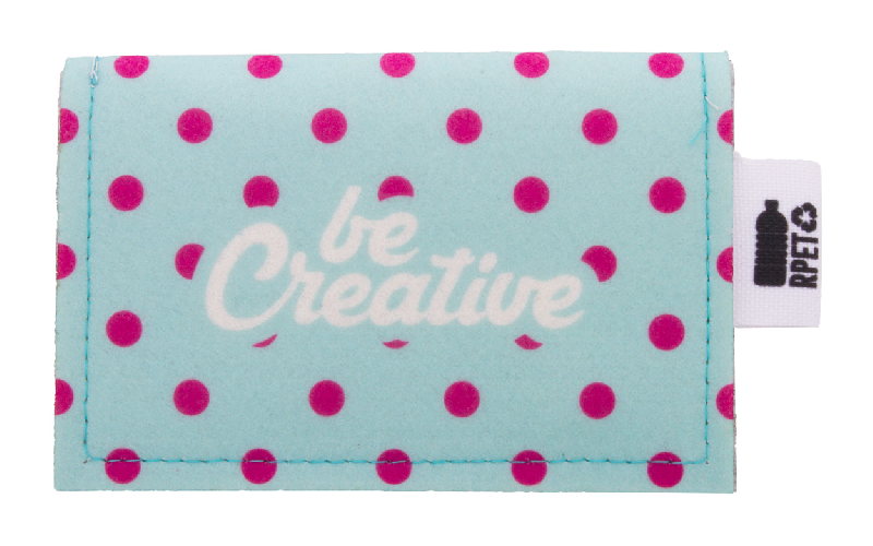 Porte-monnaie sur mesure en feutre RPET - impression quadri - 18g - couleur gris_9