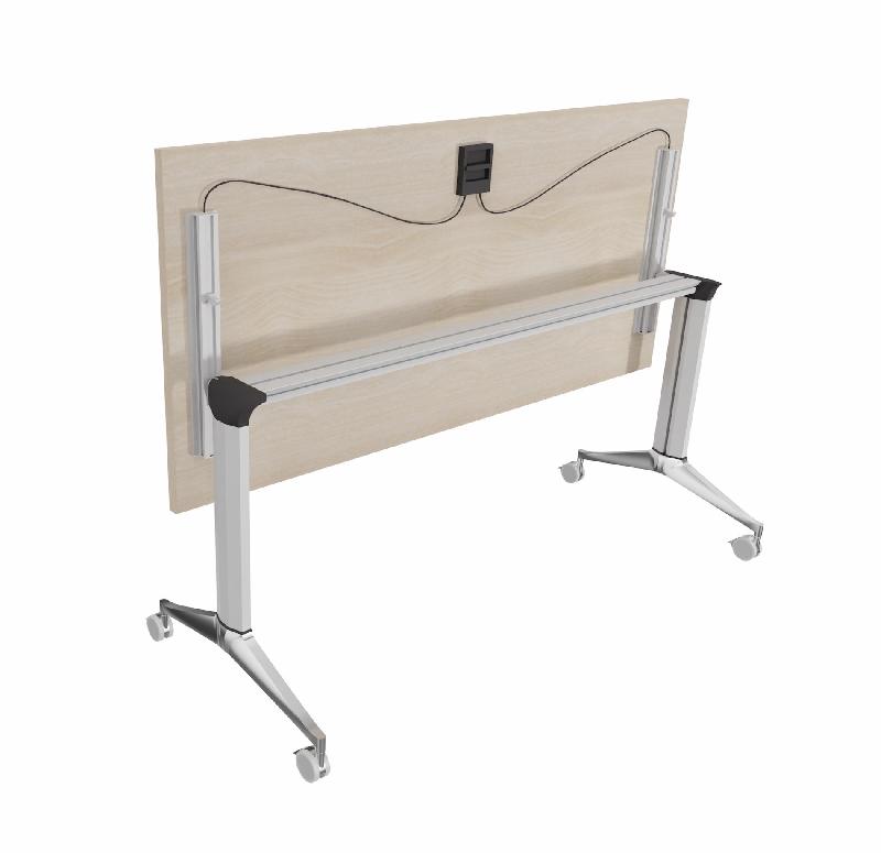 Table à plateau rabattable NET - Mobel Linea - Blanc 9010, 120, Blanc_9