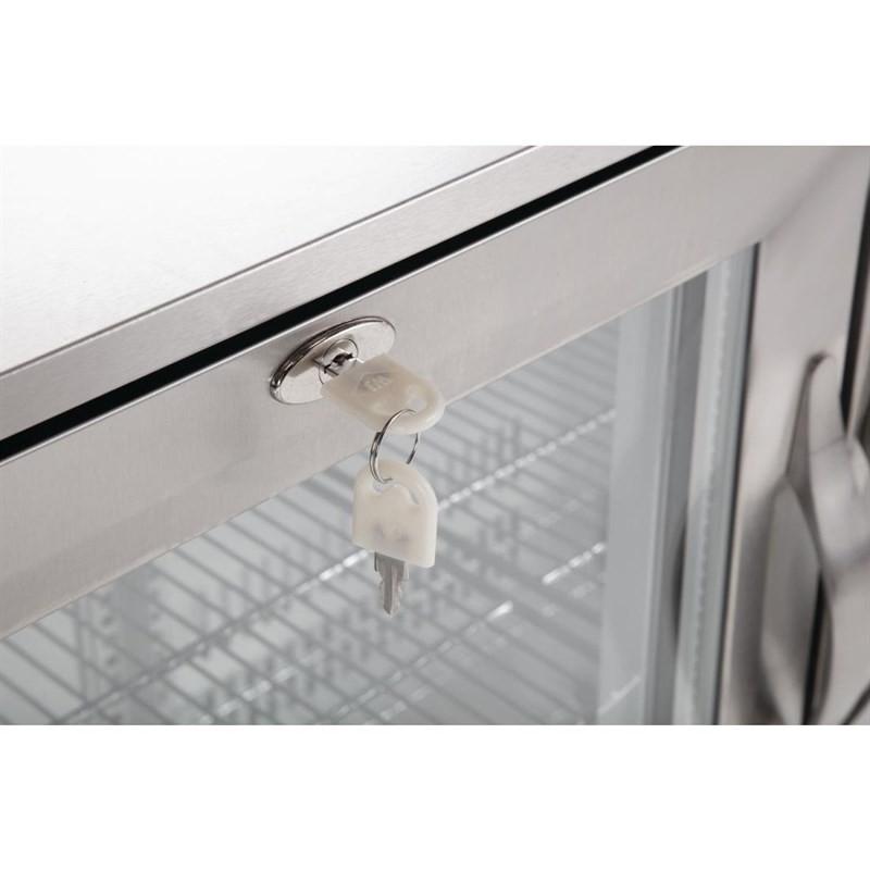 Arrière-bar trois portes pivotantes Série G inox 330L GL009 Polar_9