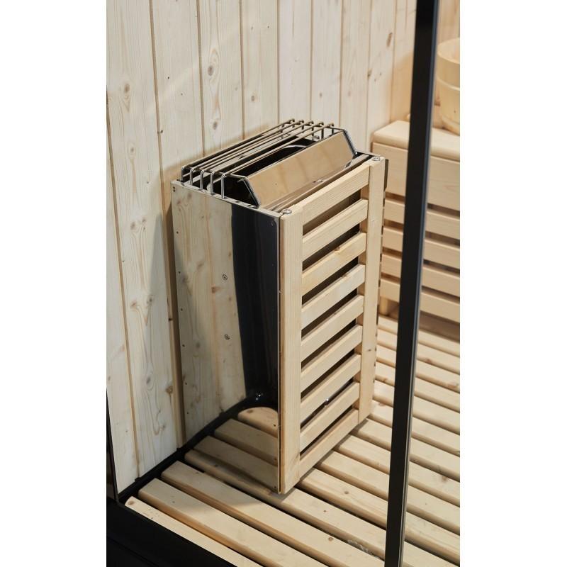 COMBI SAUNA DOUCHE HAMMAM BOREAL® SH220-D BLACK EDITION - DROITE_9