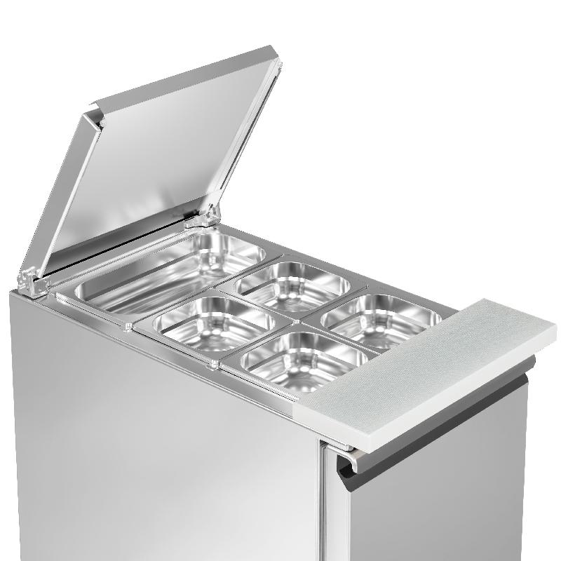 Saladette réfrigérée à capot et dessus planche à découper - 1 porte_9