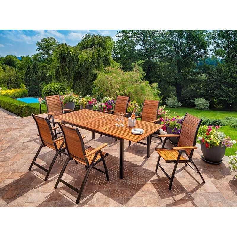 Table de jardin extensible flamingo bois d'eucalyptus – MTF – rectangulaire – 2nab2155_9