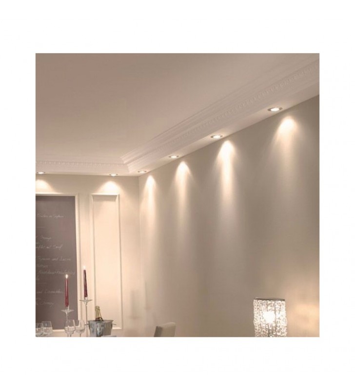 Downlight LED encastré - 7W - rond 45° - réf MNSOBR07 - blanc moderne, angle précis_9