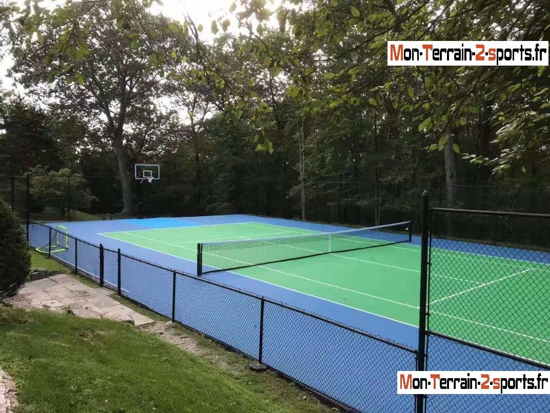 Dalle personnalisable - réduction phonique - sports de raquette et rebond - DOUBLE-SPIN PRO_9