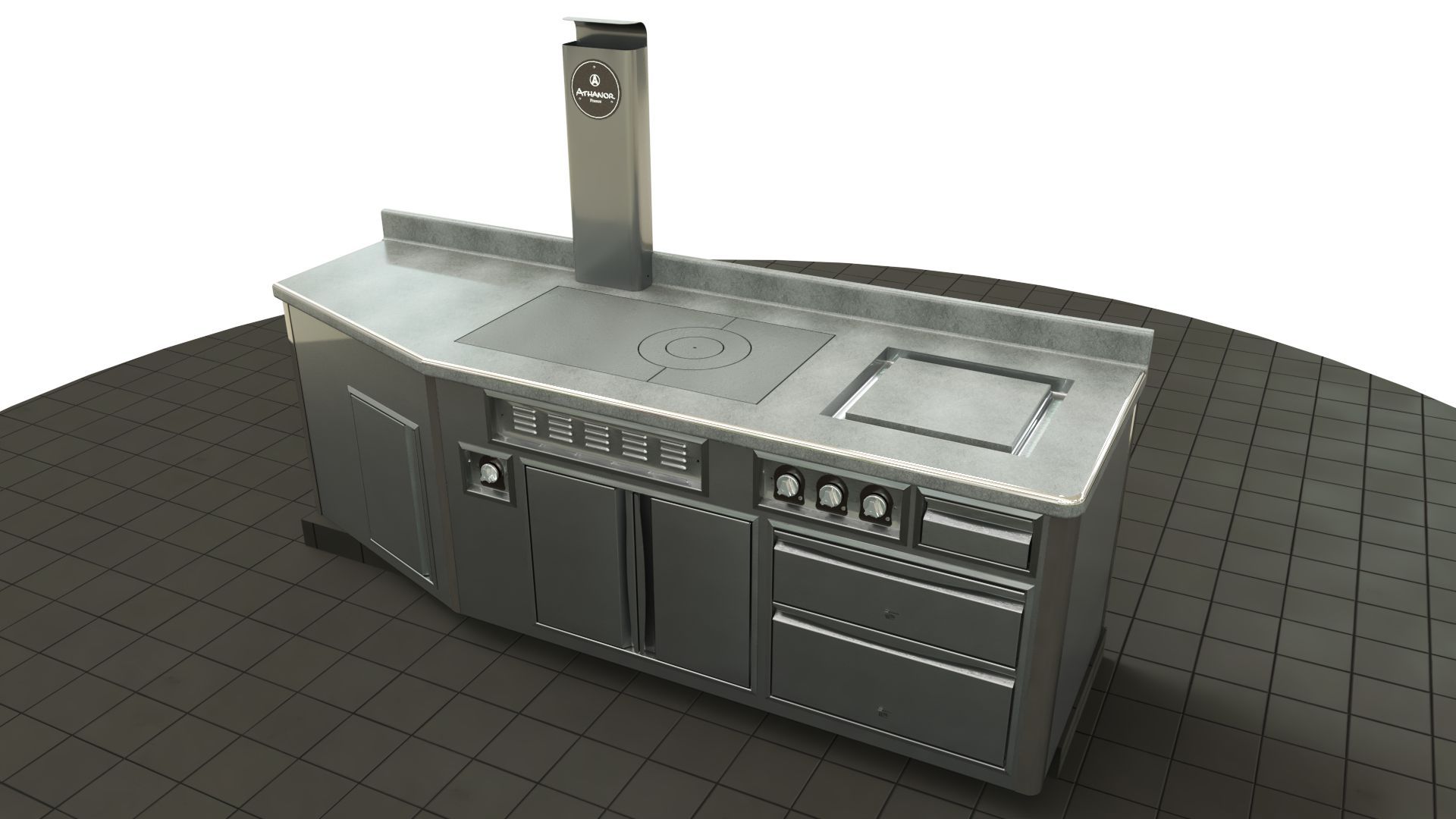 Fourneau professionnel sur mesure - gaz et électrique - éléments personnalisables et finitions variées_9