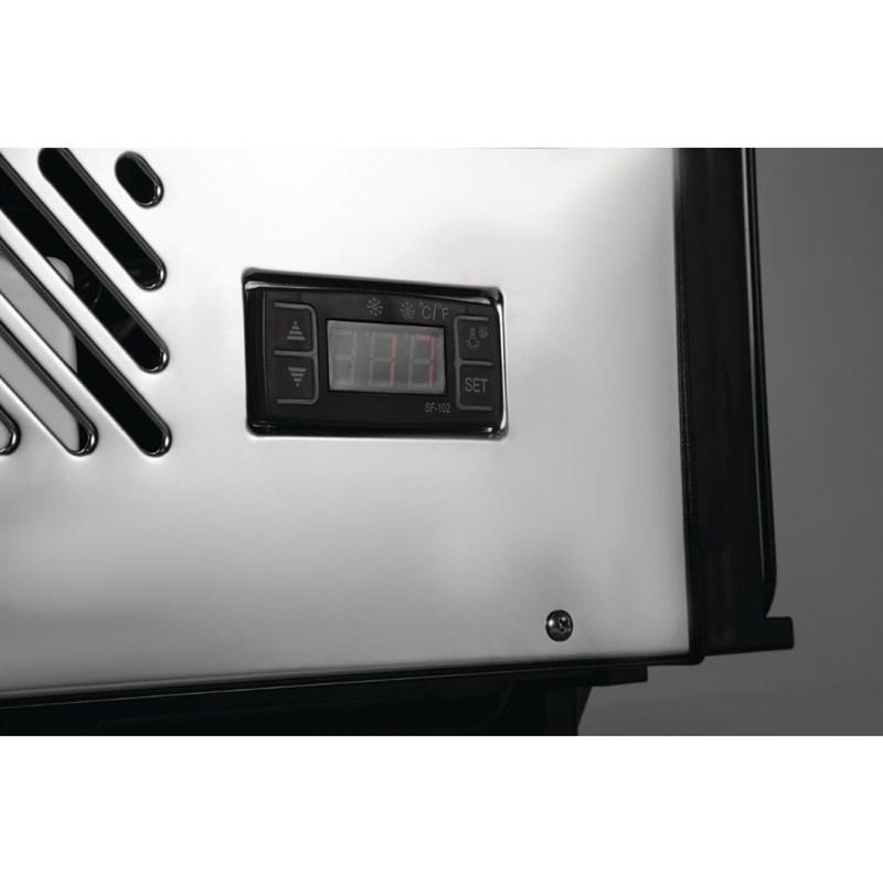 Vitrine de comptoir réfrigérée économe en énergie Série G noire 120L - Polar - GP292_9