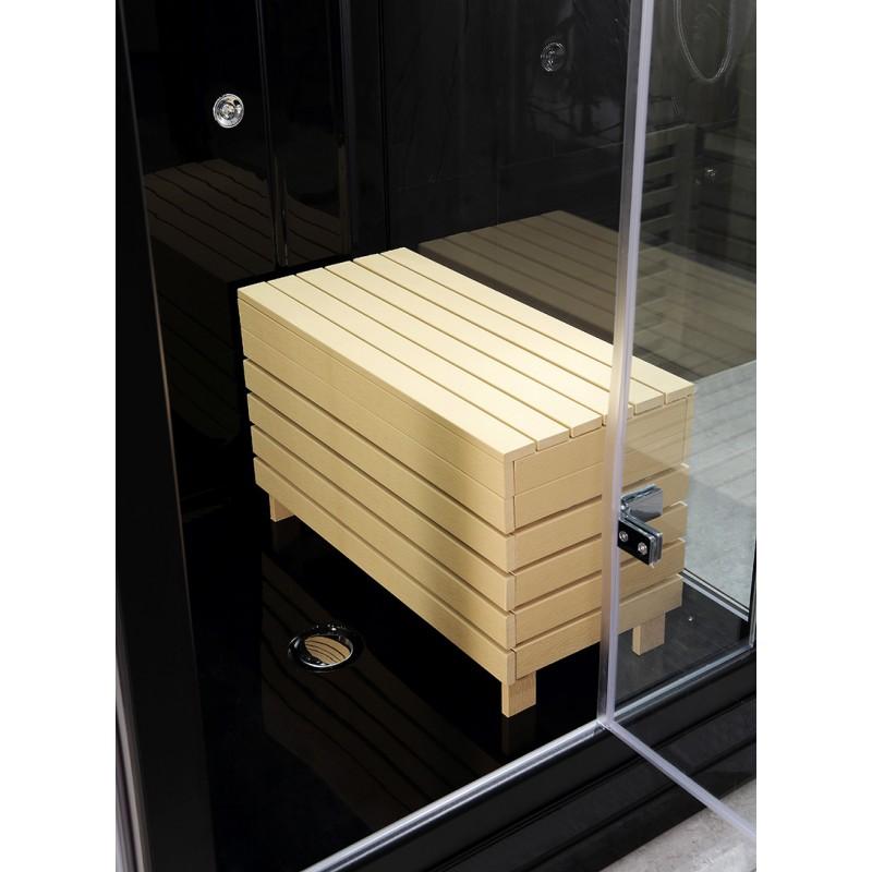 SAUNA DOUCHE HAMMAM BOREAL® SH180-G BLACK GAUCHE_9