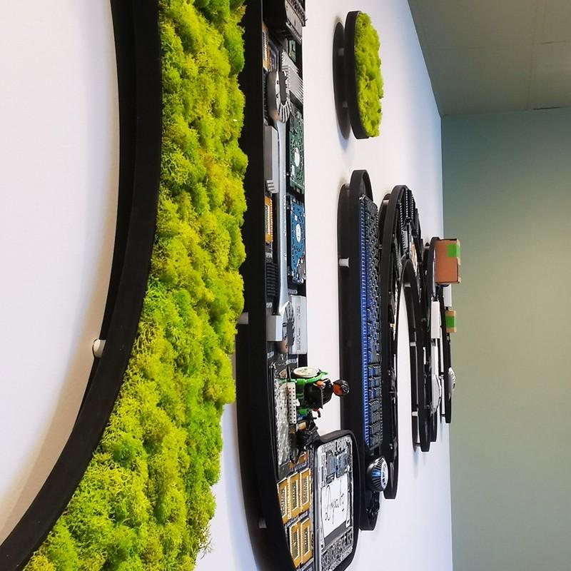 Logo ou Lettres Végétales - Rose, Lettres, Lichen scandinave pour l'intérieur uniquement, 19 mm_9