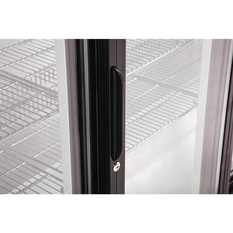 Arrière-bar trois portes coulissantes Série G noir 320L GL013 Polar_9