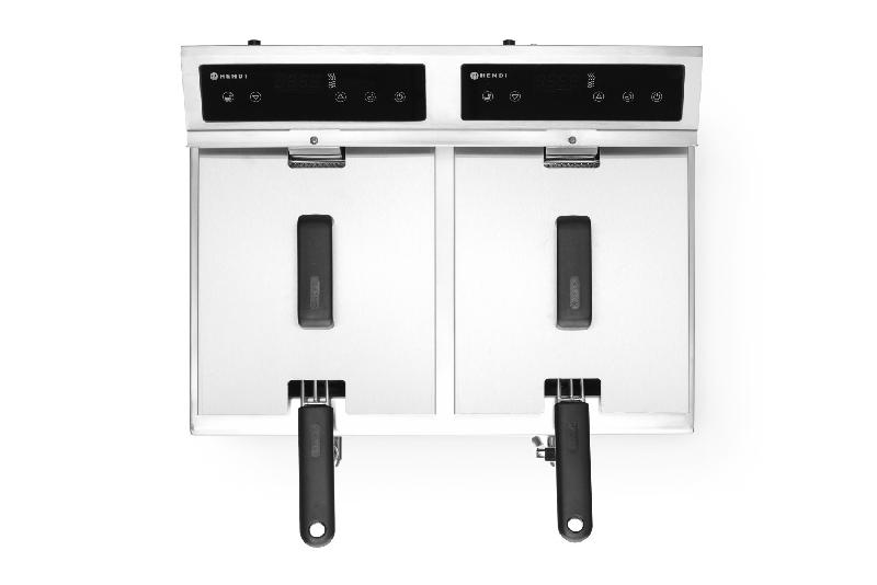 Friteuse à induction avec robinet de vidange 2x8L 230V HENDI_9