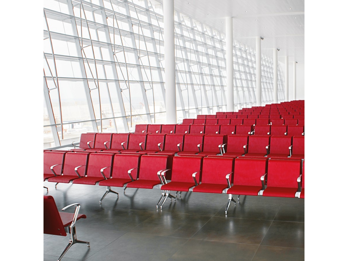 Siège sur poutre de 3 places - LINATE - pour grands espaces à forte affluence_9