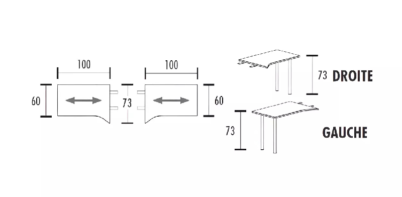 Bureau individuel avec retour So Fondon_9