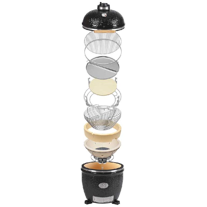 Barbecue Kamado Monolith TWO.55 noir avec chariot | Planet Outdoor_9