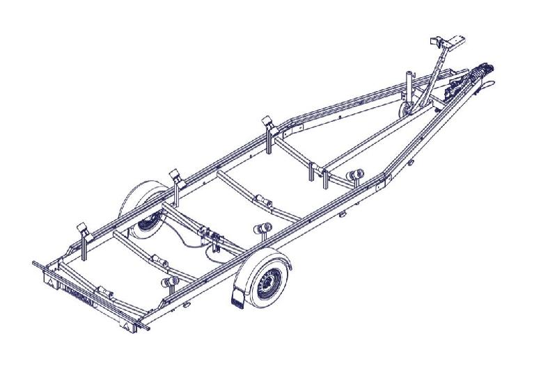 7m-2m20 1x1800kg - 1800 kg - VLEMMIX - Remorque Porte-Bateau_9