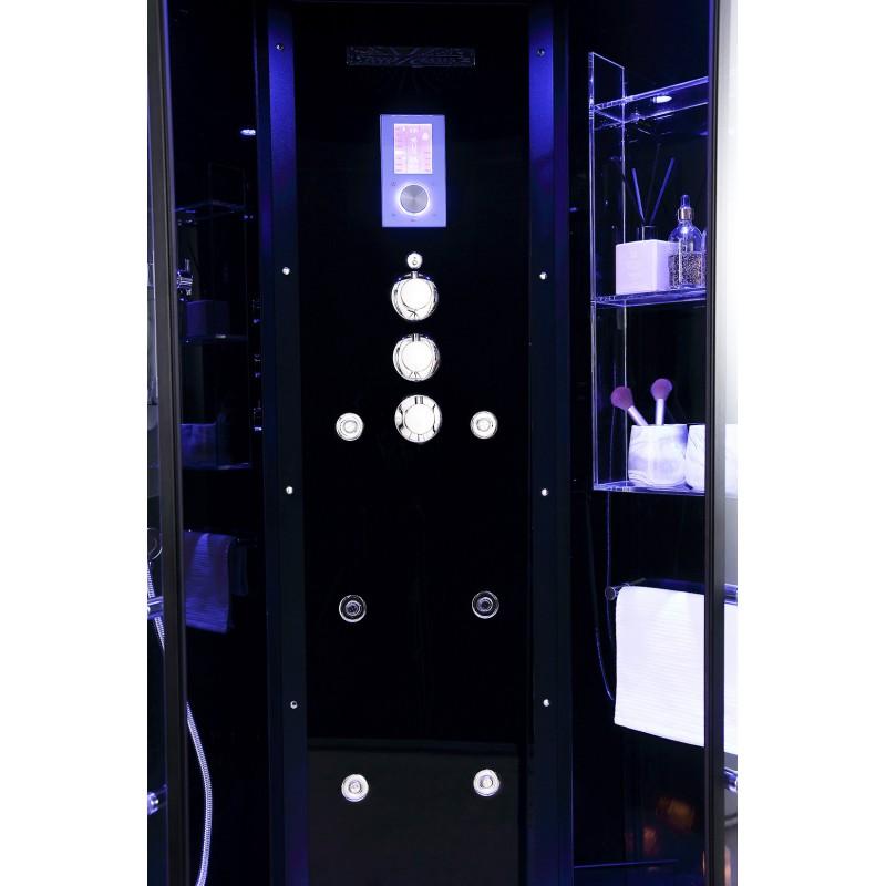 CABINE DOUCHE HAMMAM ARCHIPEL® QDR 90C BLACK_9