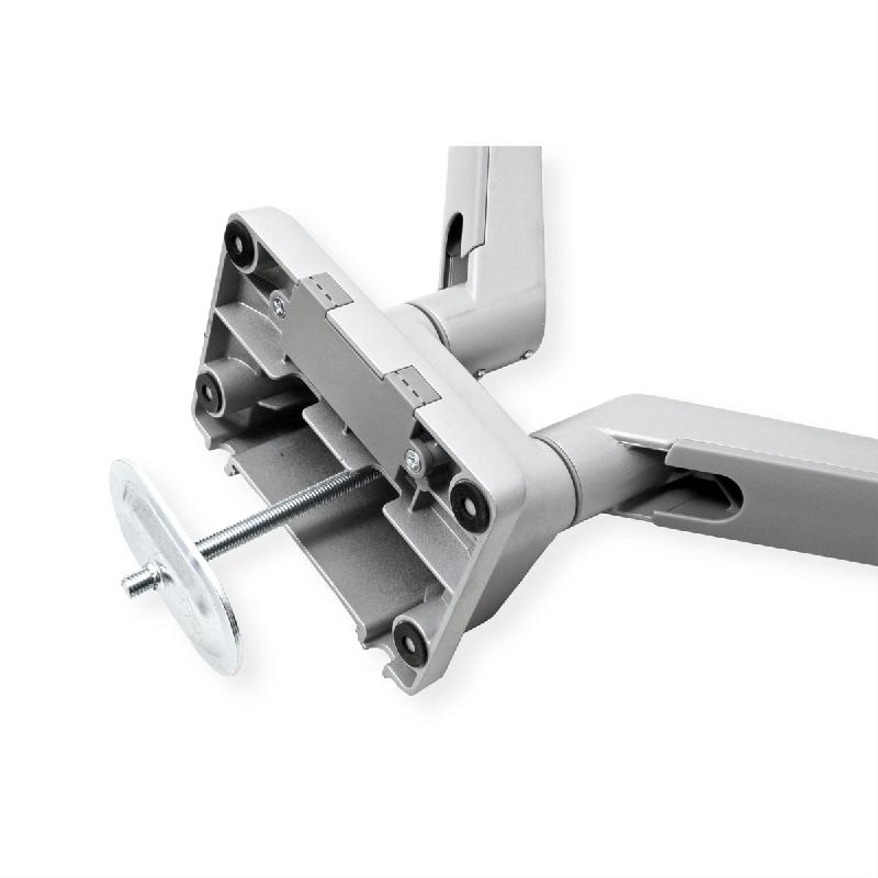 ROLINE Support double LCD, fixation sur bureau, vérin à gaz, 5 articulations, 17-23