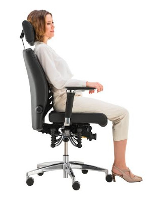 Siège BIOSWING 460 pour femmes - Garantie anti-mal-de-dos, repose-tête réglable et système d'assise dynamique_0