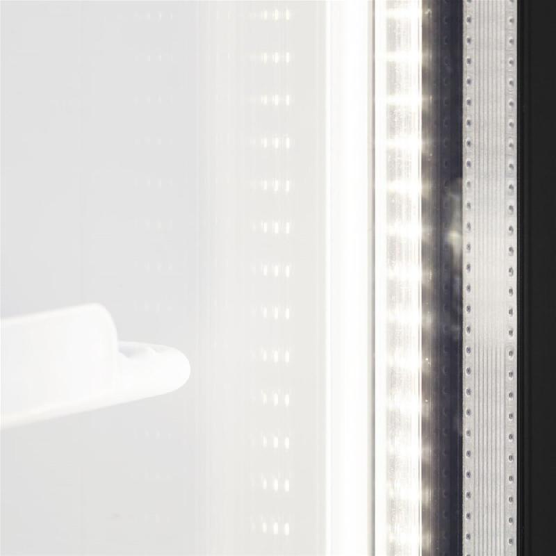 Vitrine réfrigérée FSC - 2 ou 3 portes avec caisson lumineux - Finition blanc ou noir - Réf : FSC891H_9