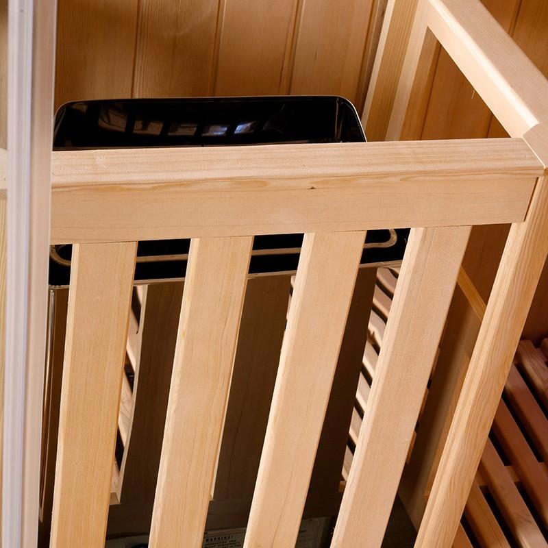 SAUNA COMBI BOREAL® ELÉGANCE PRO 6 - 200X200 INFRAROUGE + VAPEUR_9