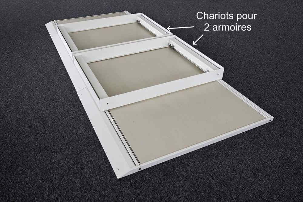 Système d'armoire mobile à rideau pour archives administratif matériel médical_9