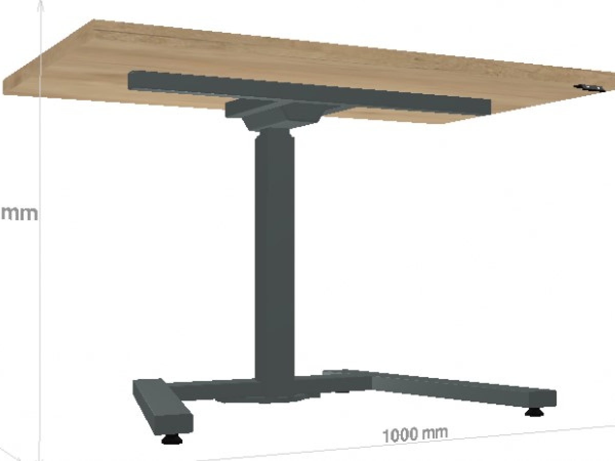 Bureau opératif ergonomique réglable en hauteur pour petits espaces - OGI ONE_9