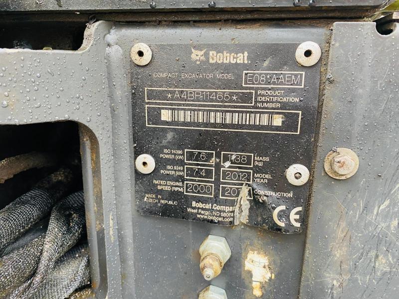 BOBCAT micro-pelle e08 1t_9