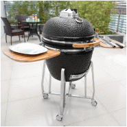 Barbecue kamado sur chariot avec tablettes - Buffalo - DR826_9