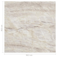 Vidaxl planches de plancher autoadhésives 20 pcs pvc 1,86 m² beige 330131_9