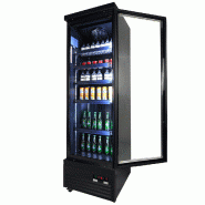 Réfrigérateur 1 porte en verre noir ceb-500r bl l620 7526.0100 COMBISTEEL_9