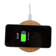 Chargeur rapide sans fil 15W - boîtier aluminium recyclé et bambou - câble USB inclus_9