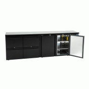Arrière-bar Série U 2 portes et 4 tiroirs GL456 Polar_9