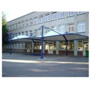 Préaux en toile - modèles de 50m², 52m² et 69m² pour école - TEMPO avec structures galvanisées_9