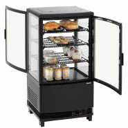 Mini-vitrine réfrigérée 64L2T noire 700358GV1 Bartscher_9