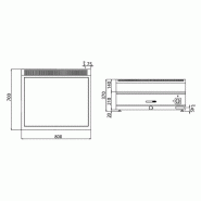 Bain-marie électrique sur meuble - 2x GN 1/1 - Meuble 2 portes Inox | GGM - Mario 700_9