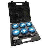 Mallette de 6 balises de signalisation à leds rechargeables (Orange ou Bleu)_9