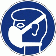 Disque bleu dobligation diamètre 300 mm désignation protection voies respiratoires