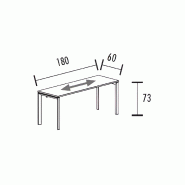 Bureau individuel avec retour piètement ouvert So Sierro_9