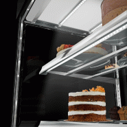 Vitrine réfrigérée pour pâtisserie MADRID - 1000 mm - 3 étagères - Noir_9