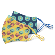 Masque facial personnalisé - lavable, réutilisable, taille adulte, impression sublimation - 2 couches polyester et coton_9