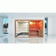 COMBI SAUNA HAMMAM BOREAL® SUBLIMATION ROUGE - 8 PLACES - 340*175*210_9