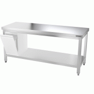 Tables Inox centrales Premium avec Etagère - P 600 mm | Ggm -_9