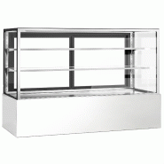 Vitrine réfrigérée pour pâtisserie - 1800 mm - 2 étagères - Inox_9