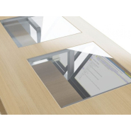 Table informatique DATA avec écran sous vitre - Fabrication française - Pour salles de formation, lycées et magasins_9