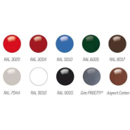 Corbeille publique Gascogne 60 L - aluminium moulé - acier électrozingué - ouverture par clé triangle_9