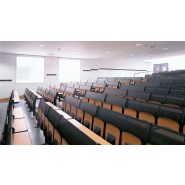 Siège d'amphithéâtre modulable en rangée droite pour les universités, salles de formation - atoma - q3000
